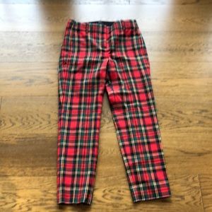 Jcrew plaid trousers size 2